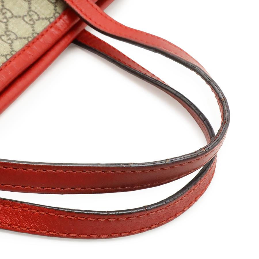 GUCCI グッチ マイクロGG チルドレンズ キッズライン トートバッグ ミニトート ハンドバッグ PVC レザー ベージュ レッド 赤 388711 | GUCCI | 03
