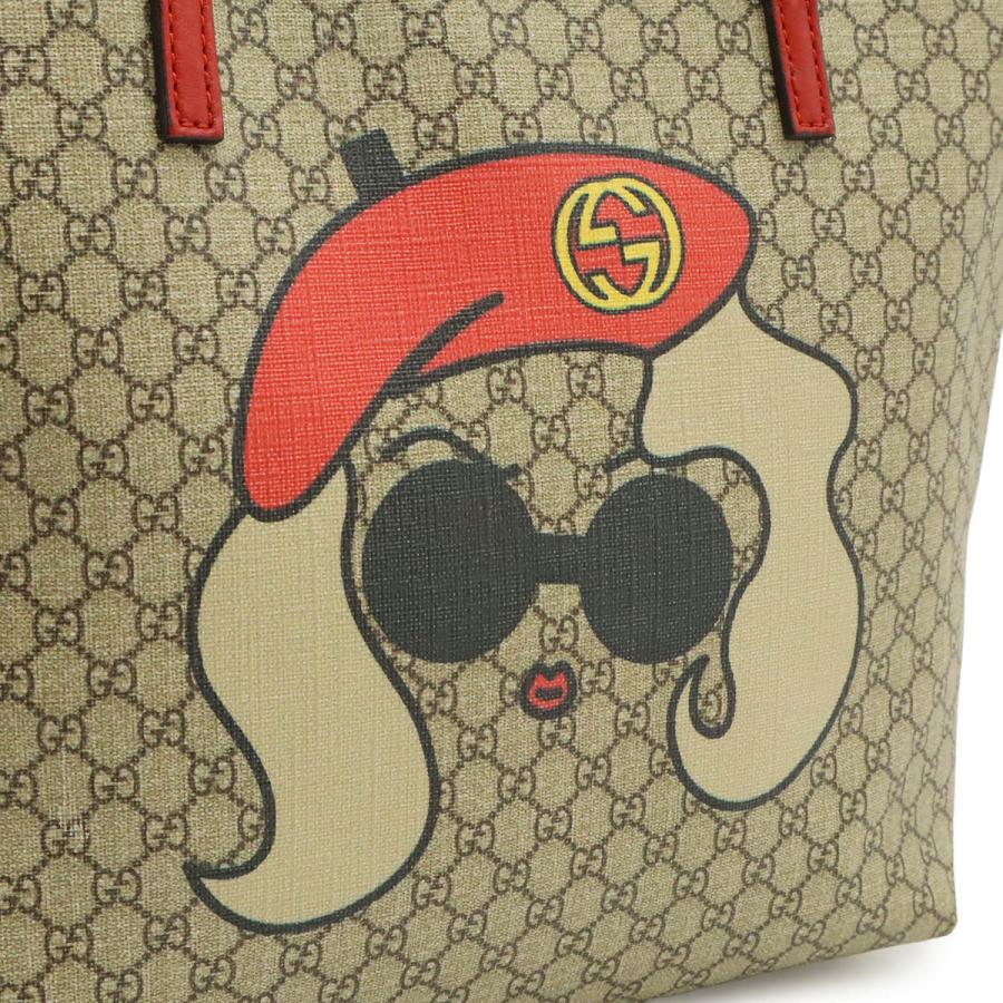 GUCCI グッチ マイクロGG チルドレンズ キッズライン トートバッグ ミニトート ハンドバッグ PVC レザー ベージュ レッド 赤 388711 | GUCCI | 08