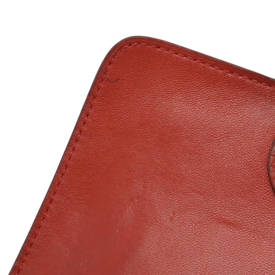 HERMES エルメス ドゴン コンパクト コインケース 小銭入れ コインパース カードケース トゴ レザー テラコッタ系 シルバー金具 X刻印 | HERMES | 08