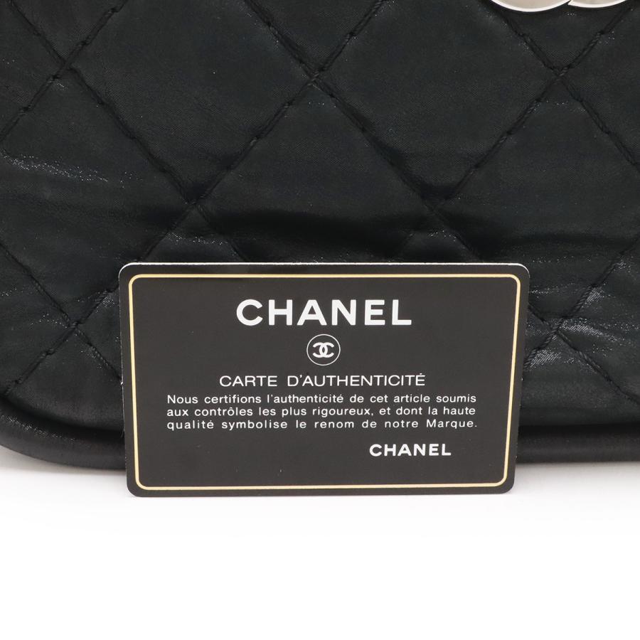 CHANEL シャネル ワイルドステッチ ハンドバッグ 2WAY チェーンショルダー ショルダーバッグ スパークルレザー ラメ ブラック 黒 | CHANEL | 08