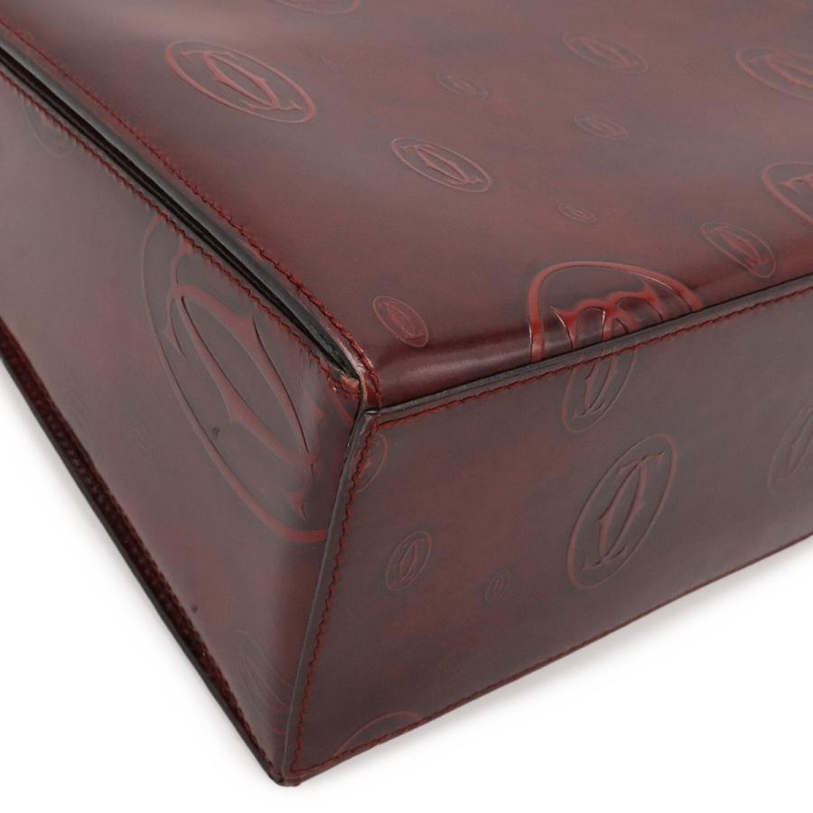Cartier カルティエ ハッピーバースデー ハッピーバースデイ ハンドバッグ フラップバッグ エナメルカーフ パテントレザー ボルドー | Cartier | 02