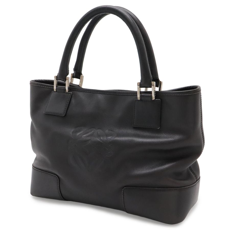 LOEWE ロエベ アナグラム アマソナ フスタ ハンドバッグ トートバッグ レザー ブラック 黒 シルバー金具 311.62.028 | LOEWE | 01