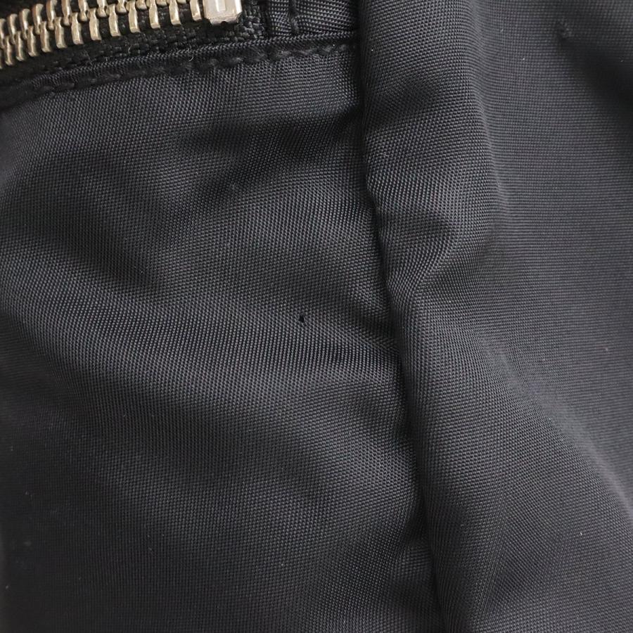 PRADA プラダ トライアングルロゴ ミニボストンバッグ ショルダーバッグ トートバッグ ナイロン エナメル NERO 黒 ブラック シルバー金具 | PRADA | 04
