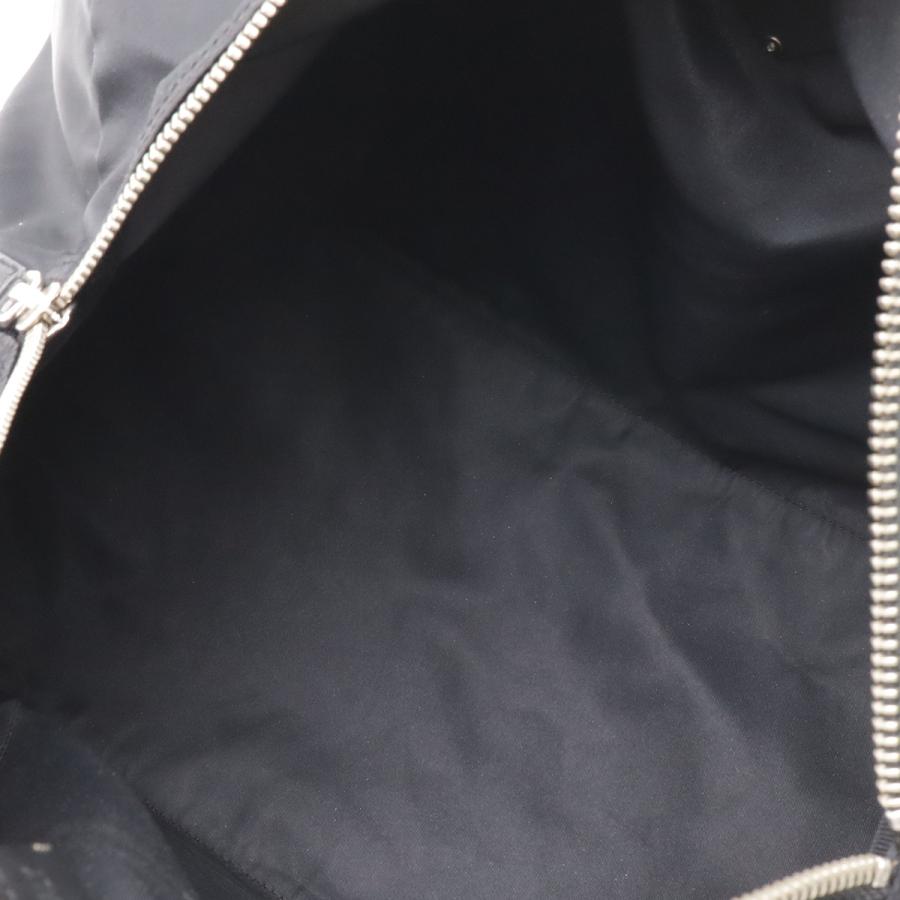 PRADA プラダ トライアングルロゴ ミニボストンバッグ ショルダーバッグ トートバッグ ナイロン エナメル NERO 黒 ブラック シルバー金具 | PRADA | 07