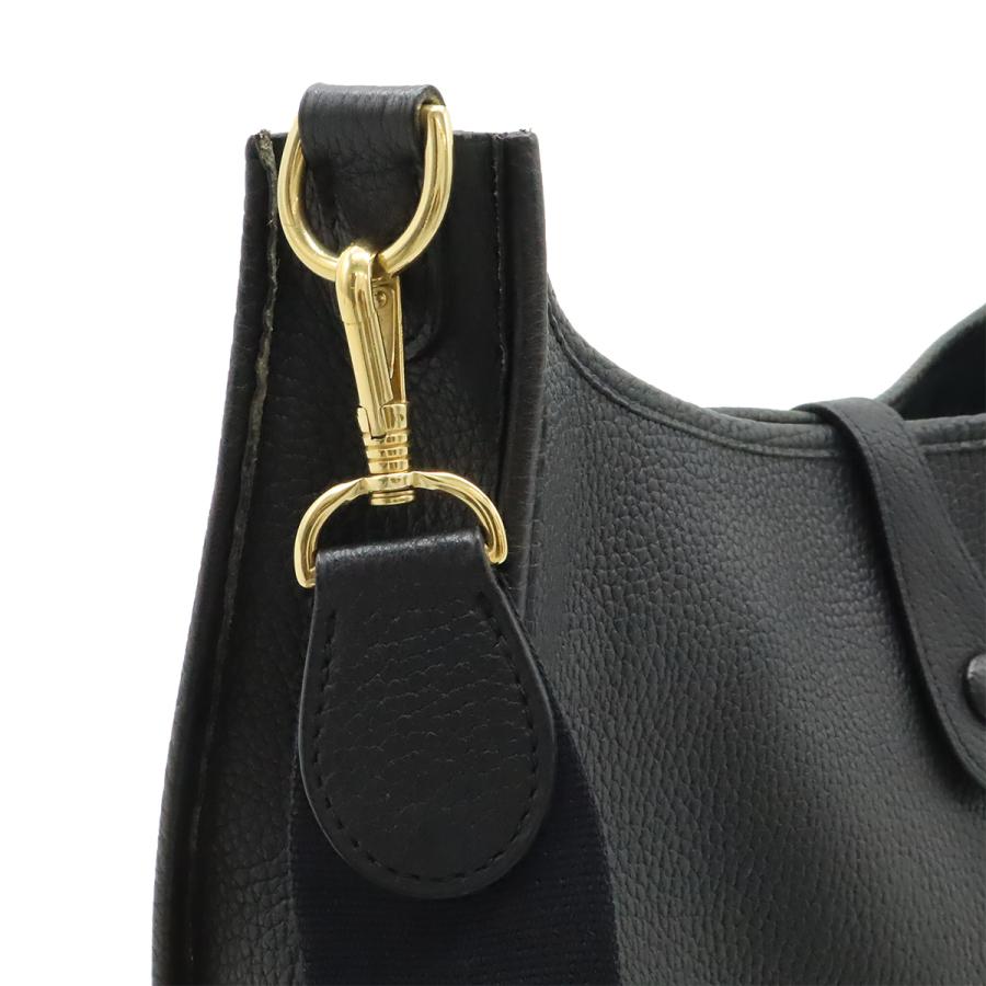 HERMES エルメス エヴリンI エブリン エブリン 1 GM ショルダーバッグ トゴ レザー ブラック 黒 ゴールド金具 □A刻印 | HERMES | 03