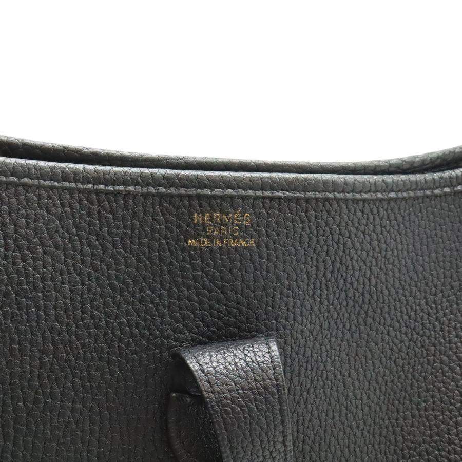 HERMES エルメス エヴリンI エブリン エブリン 1 GM ショルダーバッグ トゴ レザー ブラック 黒 ゴールド金具 □A刻印 | HERMES | 07