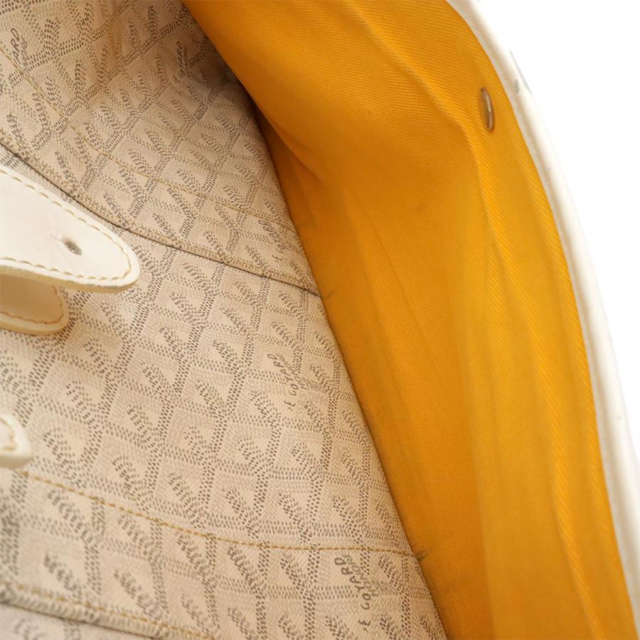 GOYARD ゴヤール アンバサードMM ビジネスバッグ ブリーフケース ハンドバッグ ヘリンボーン柄 PVC レザー ホワイト 白 グレー | GOYARD | 07