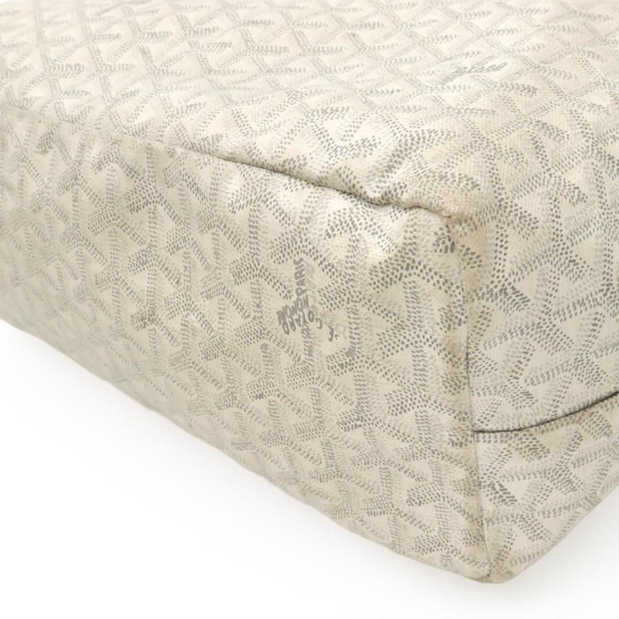 GOYARD ゴヤール サンルイPM トートバッグ ショルダーバッグ コーティングキャンバス PVC レザー ホワイト 白 ポーチ付き | GOYARD | 02