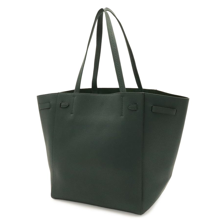 CELINE セリーヌ カバ ファントム スモール ベルト トートバッグ ショルダーバッグ セミショルダー レザー ダークグリーン ゴールド金具 | CELINE | 01