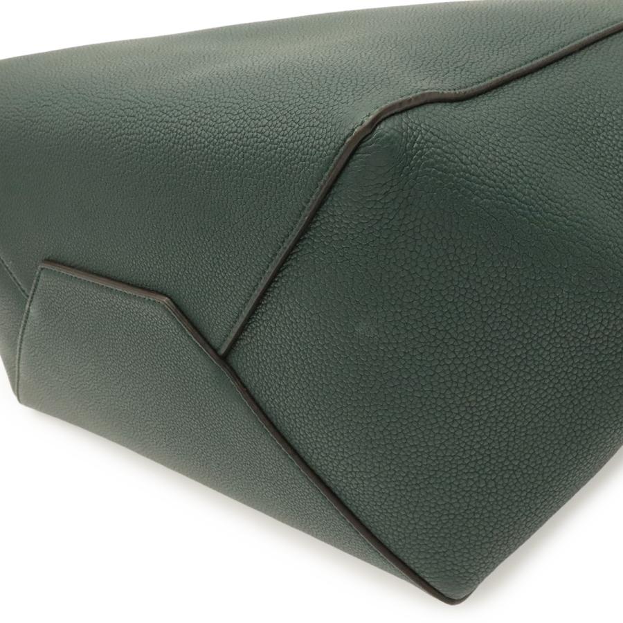 CELINE セリーヌ カバ ファントム スモール ベルト トートバッグ ショルダーバッグ セミショルダー レザー ダークグリーン ゴールド金具 | CELINE | 02