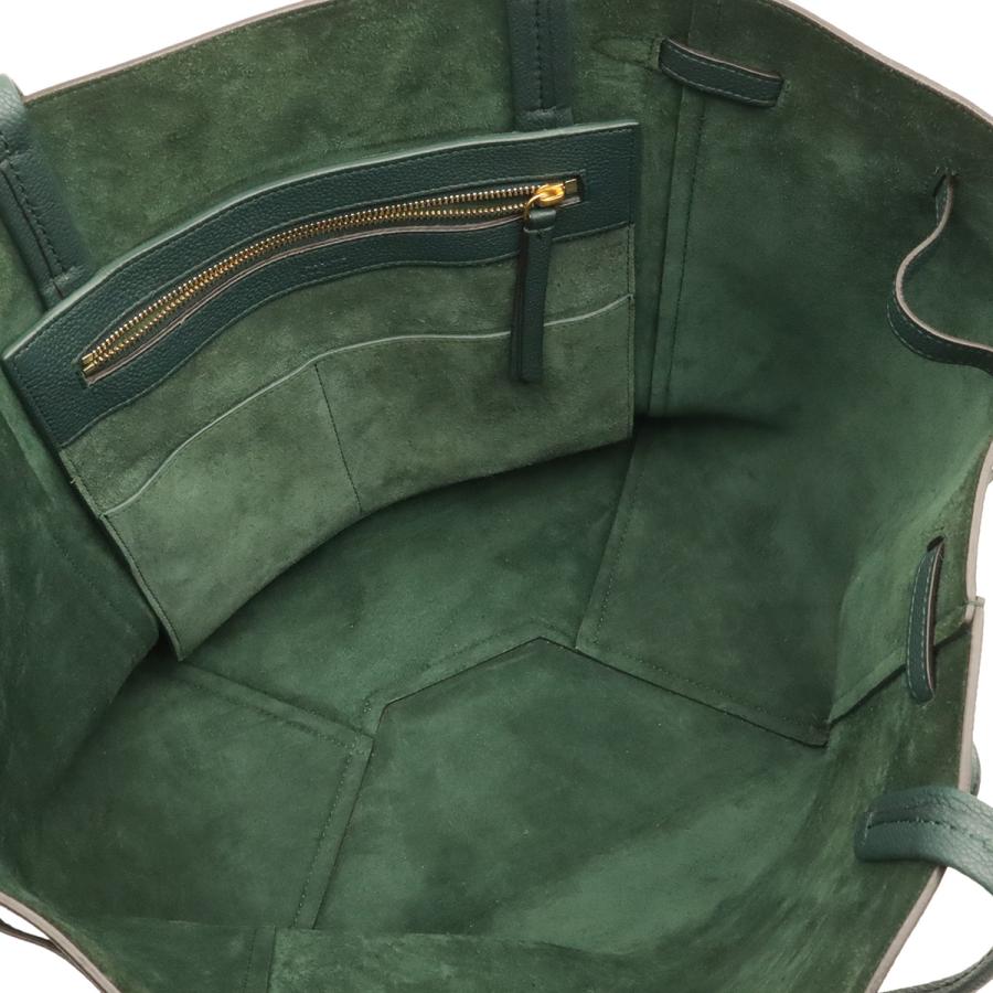 CELINE セリーヌ カバ ファントム スモール ベルト トートバッグ ショルダーバッグ セミショルダー レザー ダークグリーン ゴールド金具 | CELINE | 05