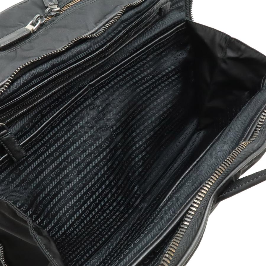 PRADA プラダ トライアングルロゴ ビジネスバッグ ブリーフケース 書類カバン ナイロン NERO ブラック 黒 シルバー金具 ストラップ欠品 | PRADA | 05