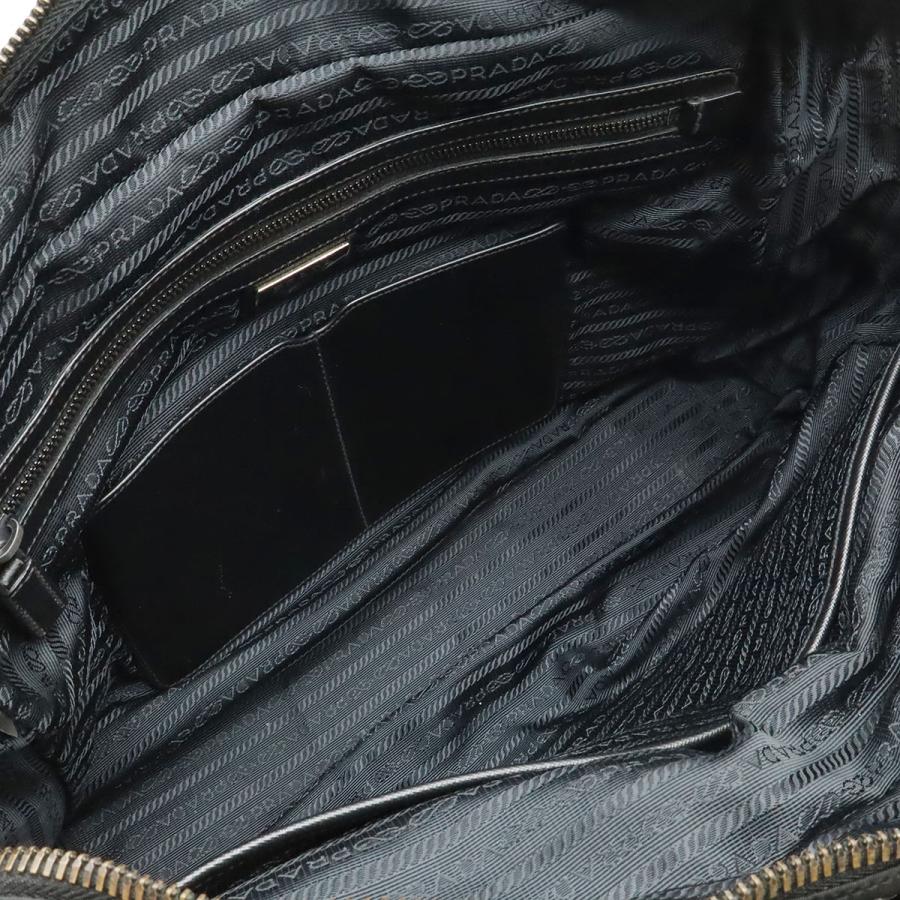 PRADA プラダ トライアングルロゴ ビジネスバッグ ブリーフケース 書類カバン ナイロン NERO ブラック 黒 シルバー金具 ストラップ欠品 | PRADA | 06