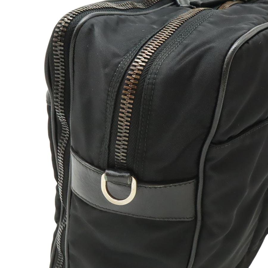 PRADA プラダ トライアングルロゴ ビジネスバッグ ブリーフケース 書類カバン ナイロン NERO ブラック 黒 シルバー金具 ストラップ欠品 | PRADA | 07
