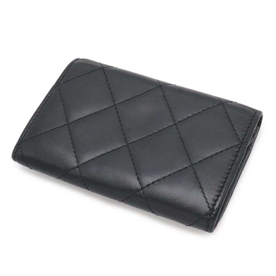 CHANEL シャネル カンボンライン ココマーク カードケース パスケース 名刺入れ カーフスキン レザー エナメル ブラック 黒 A50081 | CHANEL | 01
