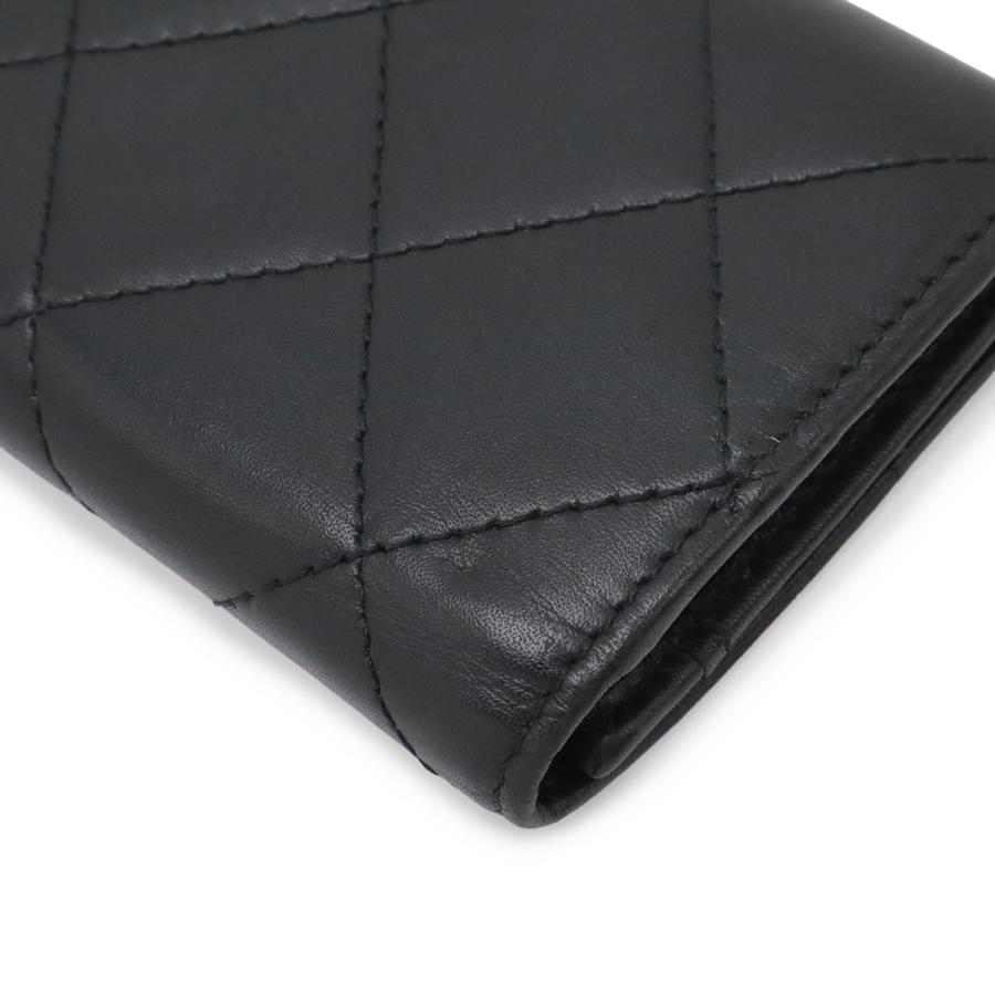 CHANEL シャネル カンボンライン ココマーク カードケース パスケース 名刺入れ カーフスキン レザー エナメル ブラック 黒 A50081 | CHANEL | 02