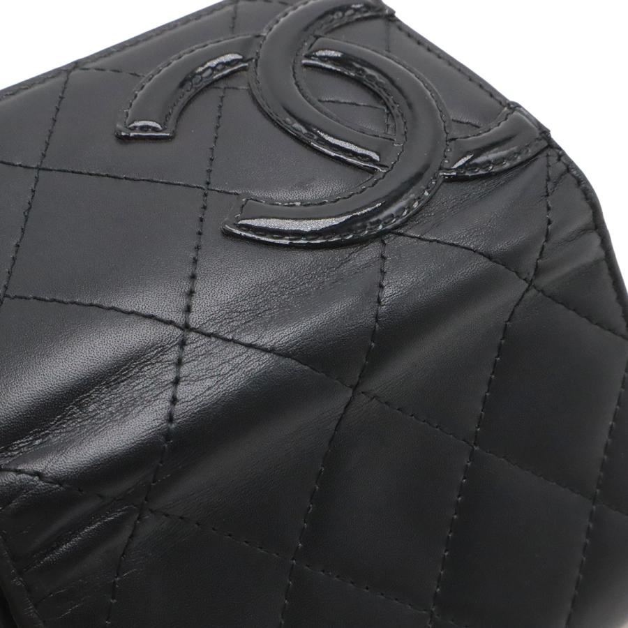CHANEL シャネル カンボンライン ココマーク カードケース パスケース 名刺入れ カーフスキン レザー エナメル ブラック 黒 A50081 | CHANEL | 05