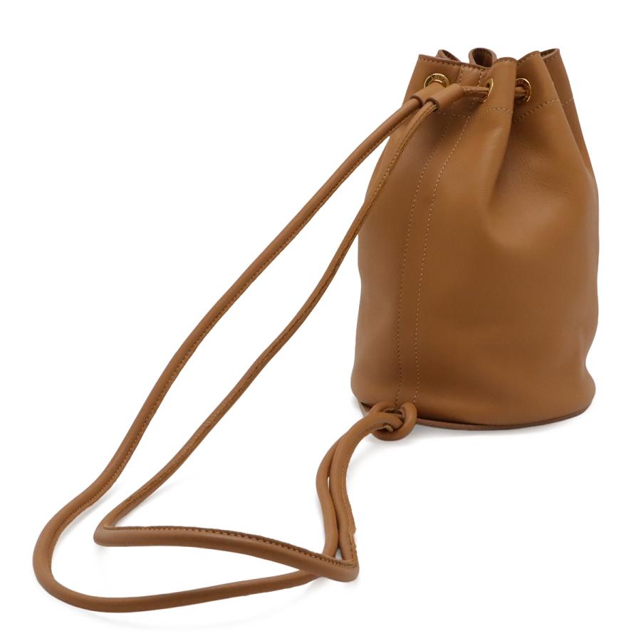 LOEWE ロエベ セーラーバッグ スモール ドローストリング バケットバッグ ショルダーバッグ 巾着型 レザー ウォームデザート ブラウン | LOEWE | 01