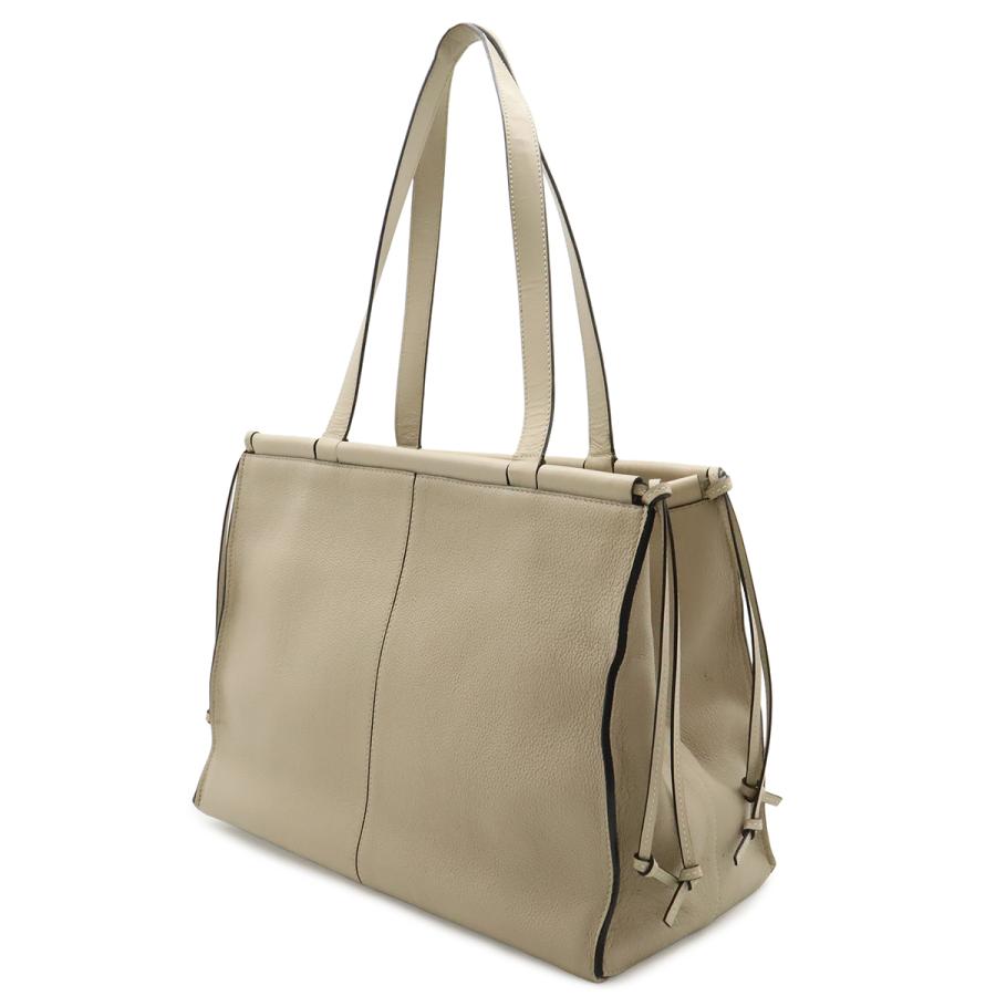 LOEWE ロエベ クッショントート ミディアム アナグラム トートバッグ ショルダーバッグ セミショルダー 肩掛け レザー ライトベージュ | LOEWE | 01