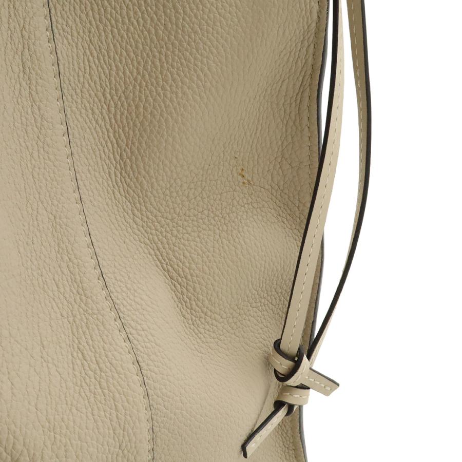 LOEWE ロエベ クッショントート ミディアム アナグラム トートバッグ ショルダーバッグ セミショルダー 肩掛け レザー ライトベージュ | LOEWE | 08