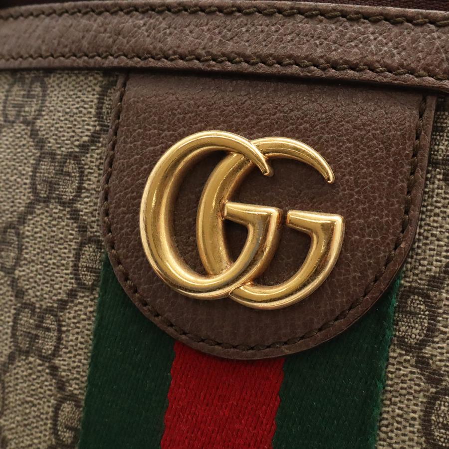 GUCCI グッチ オフィディア GGスモール メッセンジャーバッグ GGスプリーム シェリーライン PVC レザー ベージュ モカブラウン 547926 | GUCCI | 03