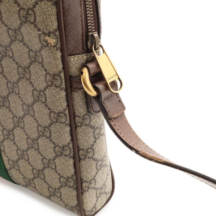GUCCI グッチ オフィディア GGスモール メッセンジャーバッグ GGスプリーム シェリーライン PVC レザー ベージュ モカブラウン 547926 | GUCCI | 04