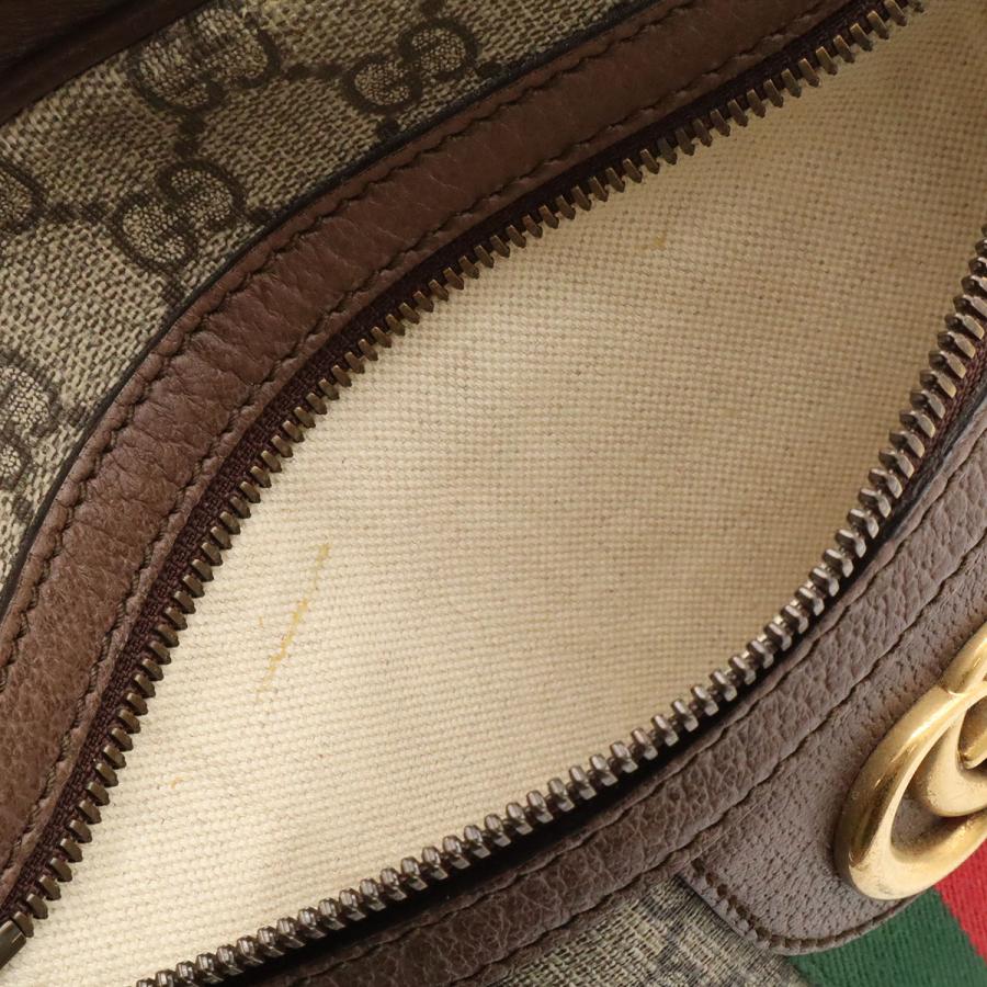 GUCCI グッチ オフィディア GGスモール メッセンジャーバッグ GGスプリーム シェリーライン PVC レザー ベージュ モカブラウン 547926 | GUCCI | 07