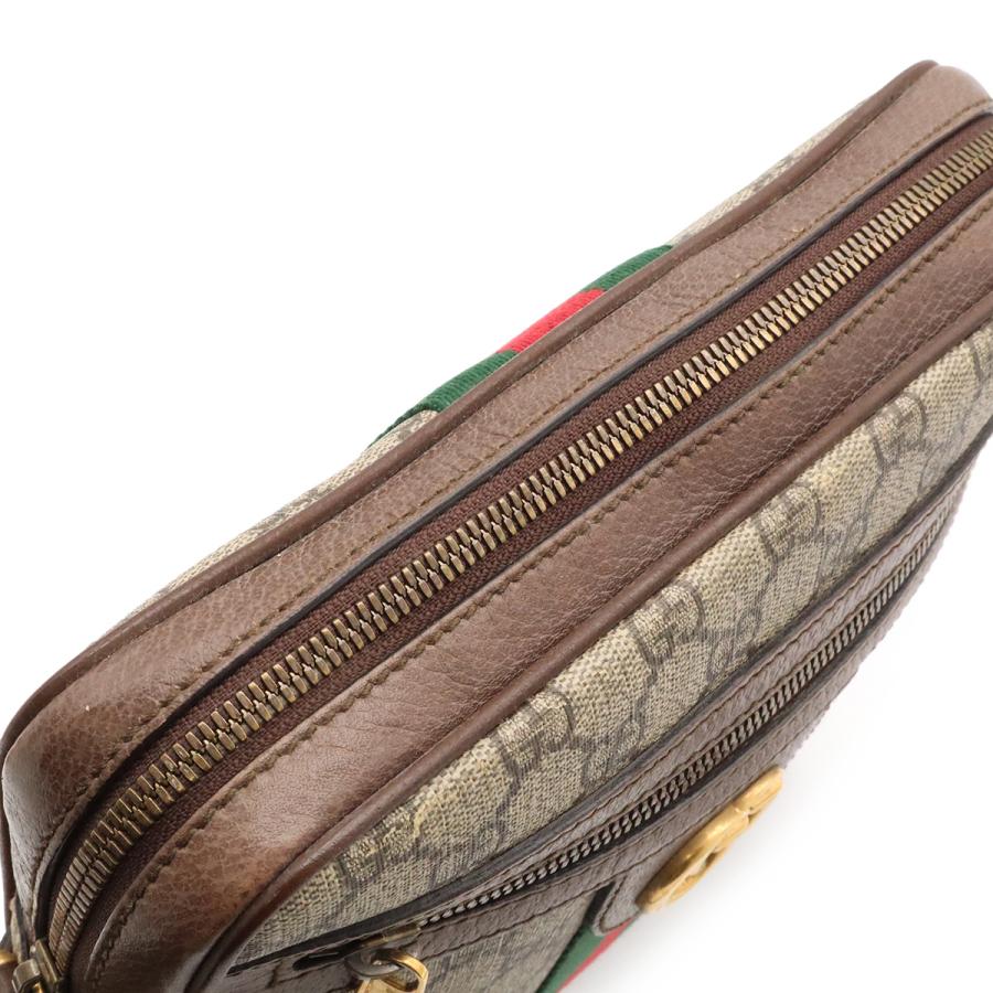 GUCCI グッチ オフィディア GGスモール メッセンジャーバッグ GGスプリーム シェリーライン PVC レザー ベージュ モカブラウン 547926 | GUCCI | 08