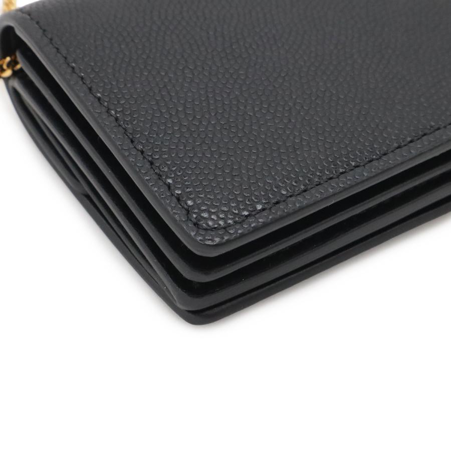 BURBERRY バーバリー TBロゴ チェーンウォレット コンパクトウォレット カードケース パスケース 名刺入れ レザー ブラック 黒 | BURBERRY | 02