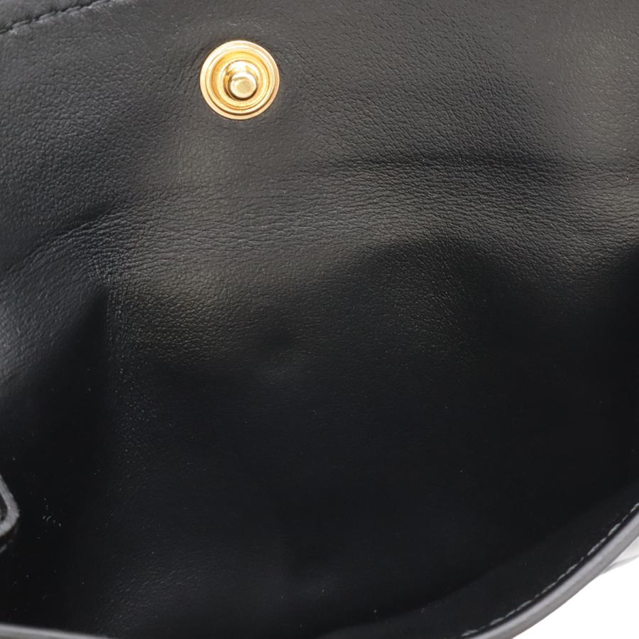 BURBERRY バーバリー TBロゴ チェーンウォレット コンパクトウォレット カードケース パスケース 名刺入れ レザー ブラック 黒 | BURBERRY | 07