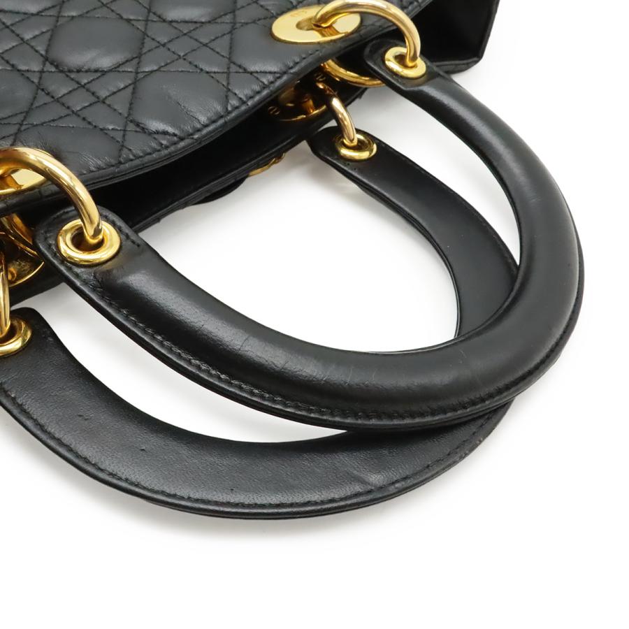 Christian Dior クリスチャン ディオール レディディオール ラージ カナージュ ハンドバッグ 2WAY ショルダーバッグ レザー ブラック | Christian Dior | 03