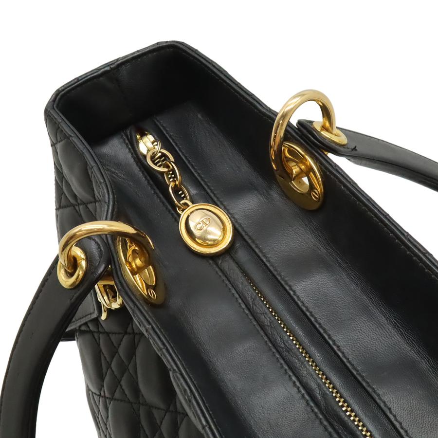 Christian Dior クリスチャン ディオール レディディオール ラージ カナージュ ハンドバッグ 2WAY ショルダーバッグ レザー ブラック | Christian Dior | 04