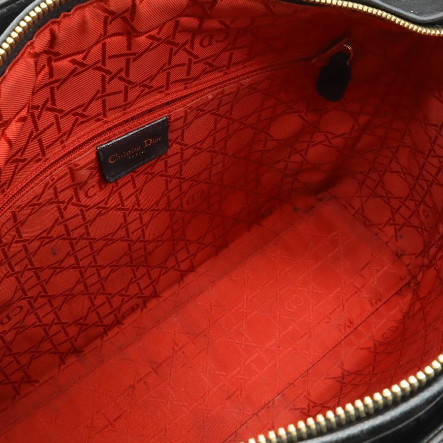Christian Dior クリスチャン ディオール レディディオール ラージ カナージュ ハンドバッグ 2WAY ショルダーバッグ レザー ブラック | Christian Dior | 05