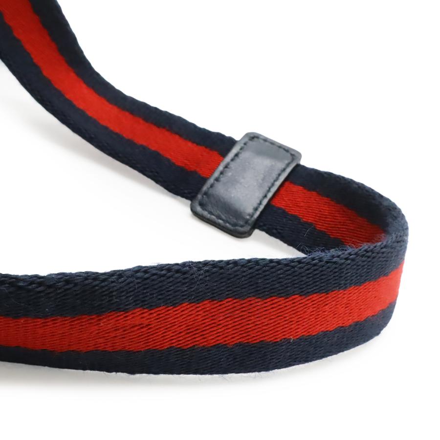 GUCCI グッチ チルドレンズ キッズ GGインプリメ バックパック リュックサック スクールバッグ レザー ネイビー レッド シルバー金具 | GUCCI | 04