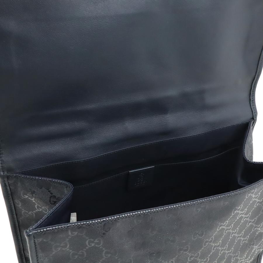 GUCCI グッチ チルドレンズ キッズ GGインプリメ バックパック リュックサック スクールバッグ レザー ネイビー レッド シルバー金具 | GUCCI | 06