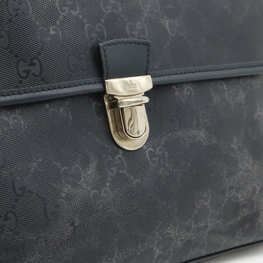 GUCCI グッチ チルドレンズ キッズ GGインプリメ バックパック リュックサック スクールバッグ レザー ネイビー レッド シルバー金具 | GUCCI | 08