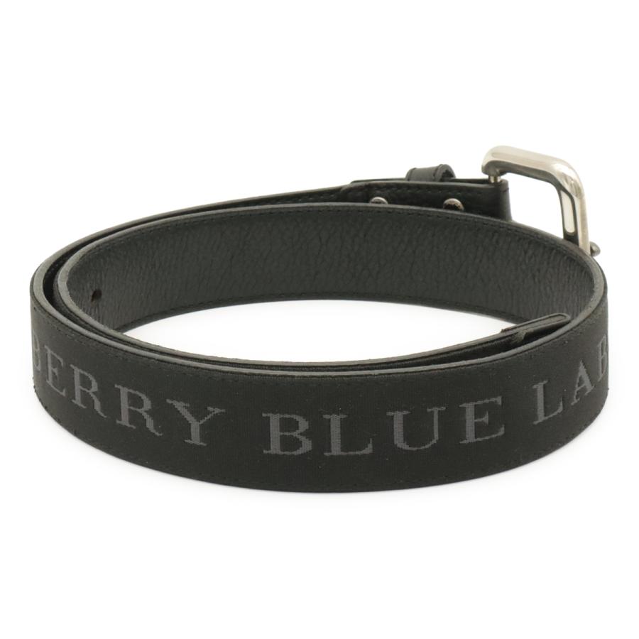 BURBERRY バーバリー ブルーレーベル ロゴ ベルト リバーシブル レザー キャンバス ブラック 黒 #85 | BURBERRY | 01