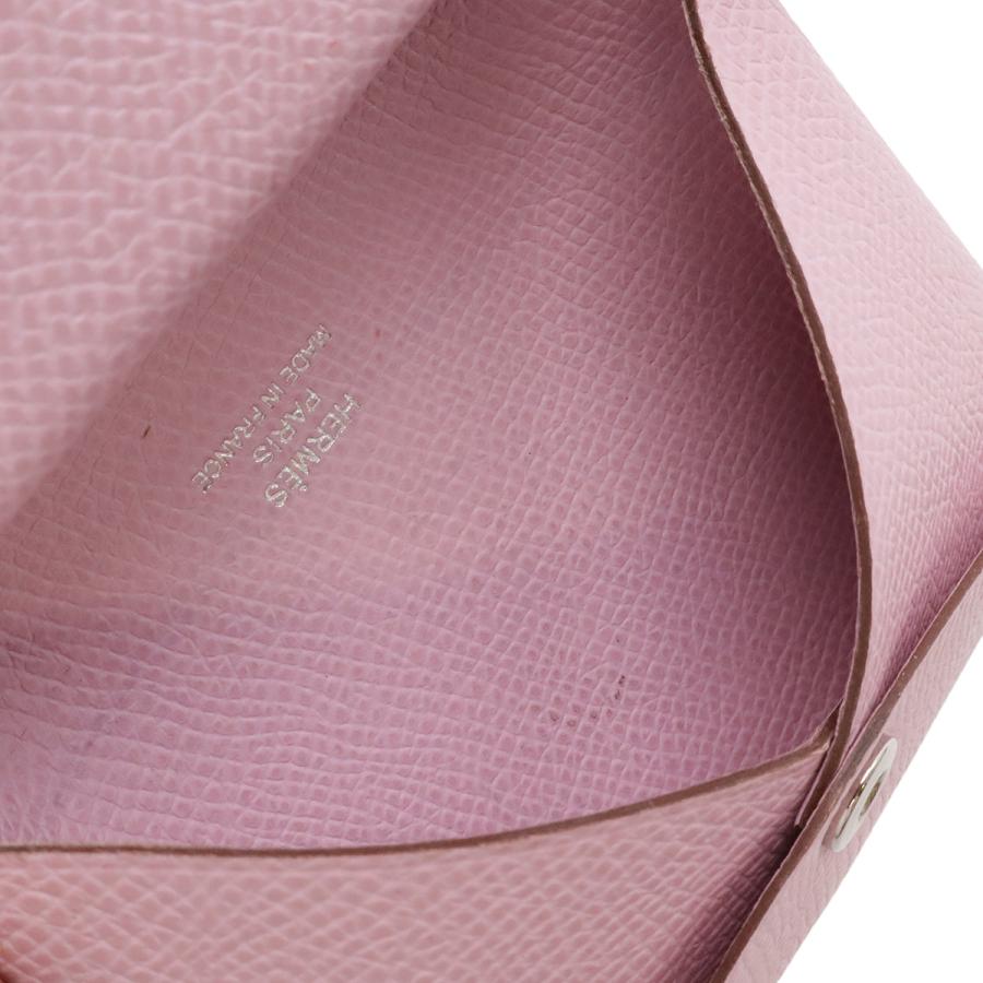 HERMES エルメス カルヴィ デュオ コインケース 小銭入れ カードケース 名刺入れ ヴォーエプソン レザー モーヴシルベストル | HERMES | 04