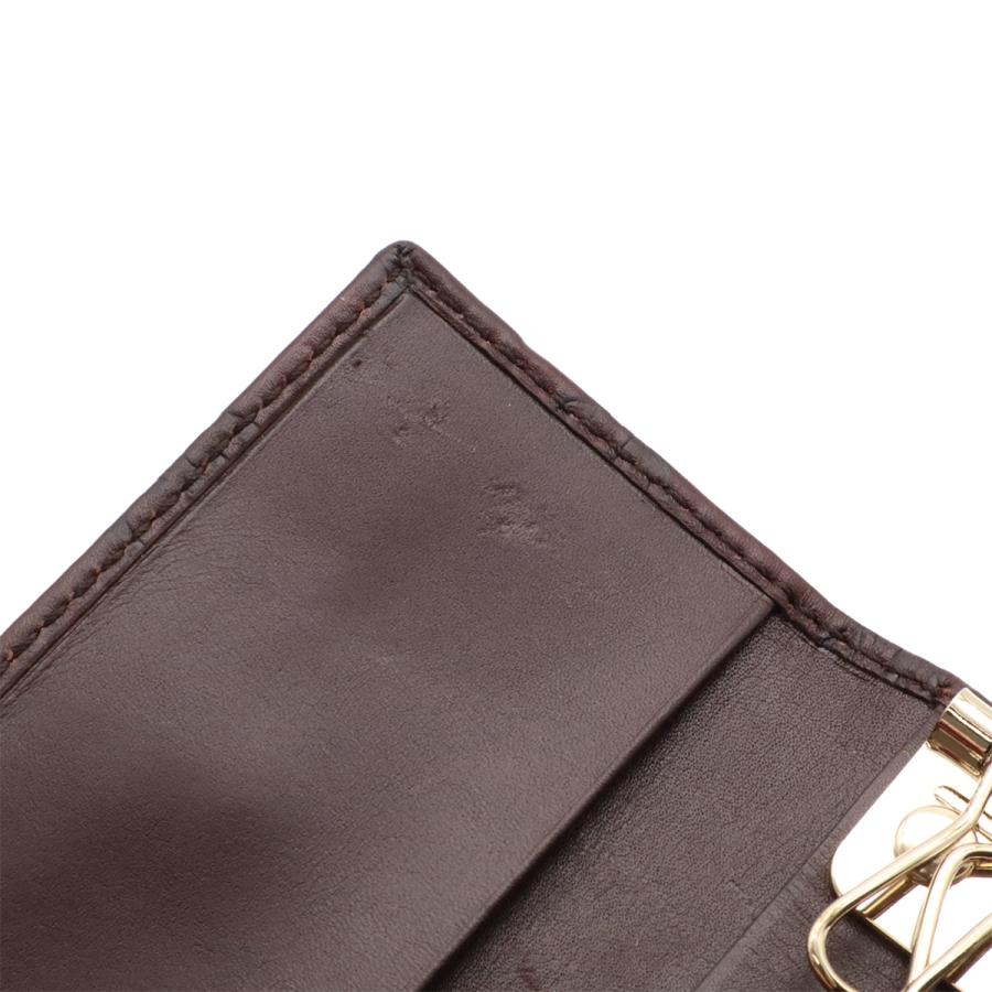GUCCI グッチ グッチシマ GG柄 6連キーケース レザー ダークブラウン ゴールド金具 138093 | GUCCI | 06