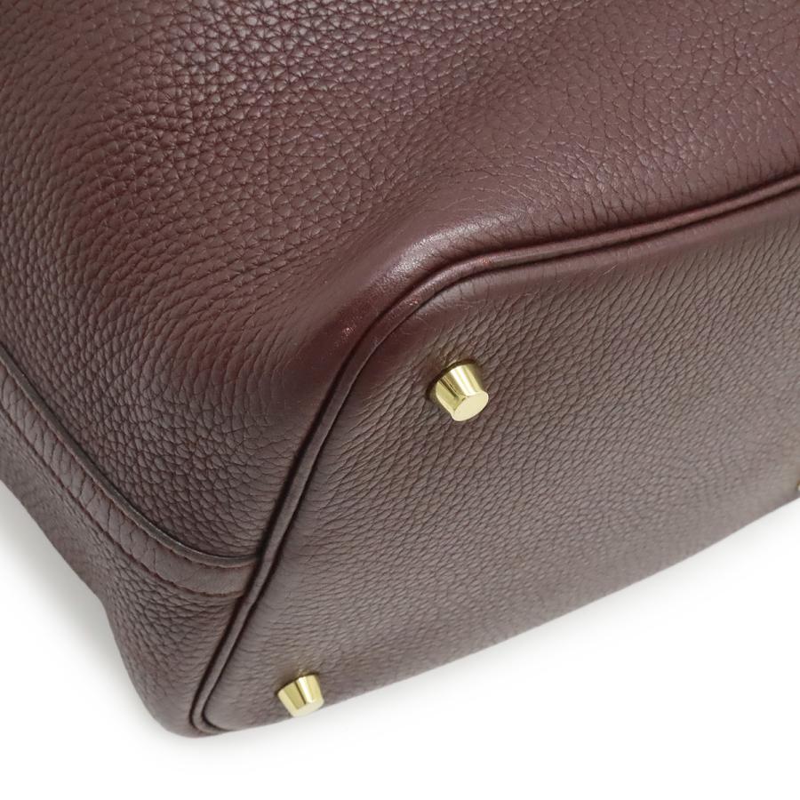HERMES エルメス ピコタンロック 22 MM ハンドバッグ トリヨンクレマンス レザー ルージュアッシュ オレンジフィールド ゴールド金具 | HERMES | 02