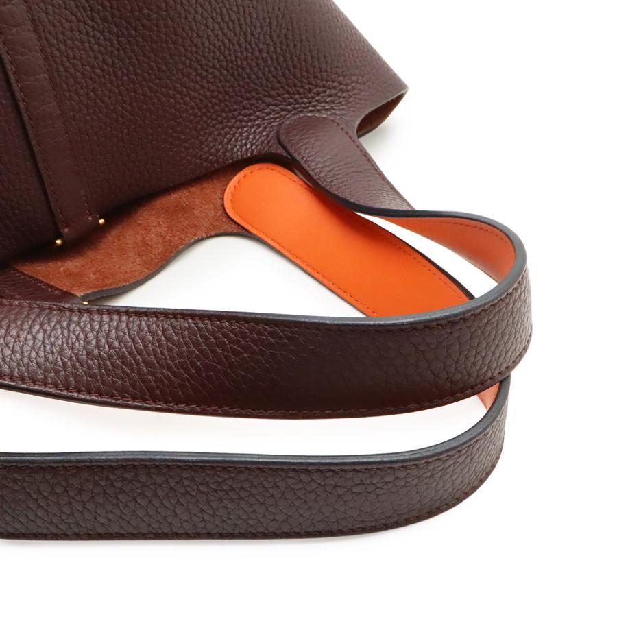 HERMES エルメス ピコタンロック 22 MM ハンドバッグ トリヨンクレマンス レザー ルージュアッシュ オレンジフィールド ゴールド金具 | HERMES | 04