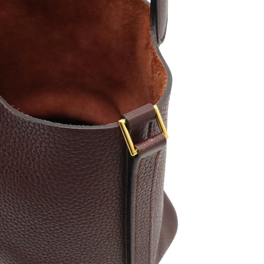 HERMES エルメス ピコタンロック 22 MM ハンドバッグ トリヨンクレマンス レザー ルージュアッシュ オレンジフィールド ゴールド金具 | HERMES | 06