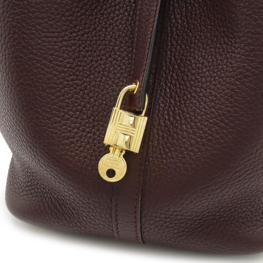 HERMES エルメス ピコタンロック 22 MM ハンドバッグ トリヨンクレマンス レザー ルージュアッシュ オレンジフィールド ゴールド金具 | HERMES | 07