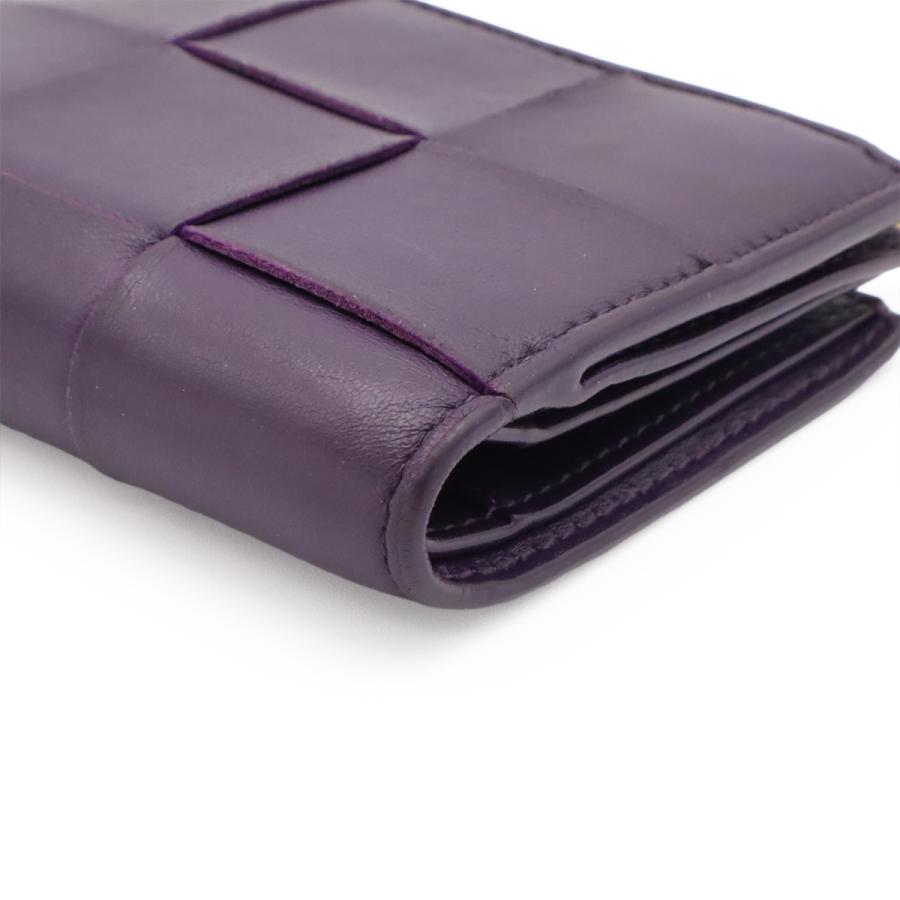 BOTTEGA VENETA ボッテガ ヴェネタ ボッテガベネタ カセット マキシイントレチャート 2つ折財布 二つ折り財布 レザー パープル 紫 651381 | BOTTEGA VENETA | 02