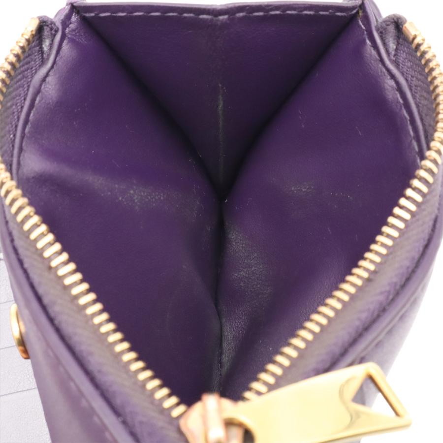 BOTTEGA VENETA ボッテガ ヴェネタ ボッテガベネタ カセット マキシイントレチャート 2つ折財布 二つ折り財布 レザー パープル 紫 651381 | BOTTEGA VENETA | 05