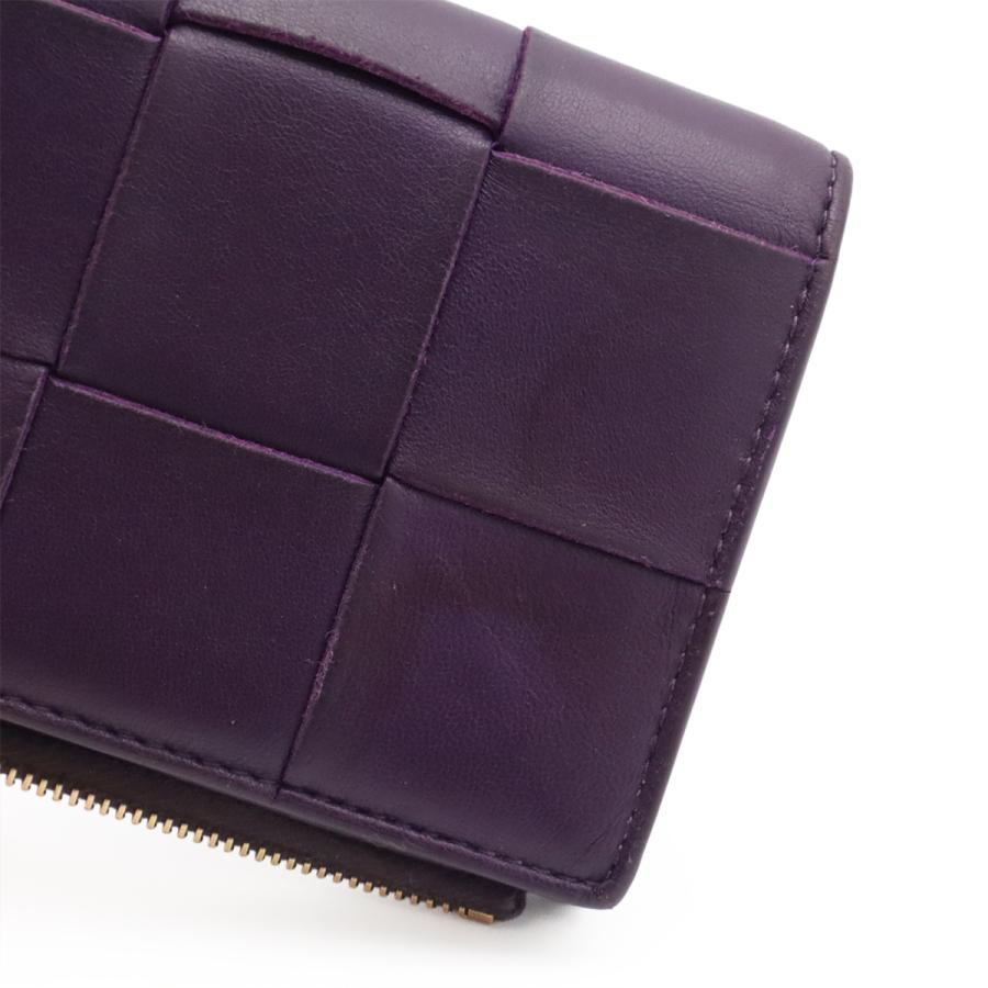 BOTTEGA VENETA ボッテガ ヴェネタ ボッテガベネタ カセット マキシイントレチャート 2つ折財布 二つ折り財布 レザー パープル 紫 651381 | BOTTEGA VENETA | 07