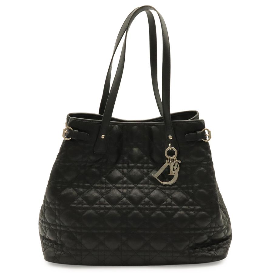 Christian Dior クリスチャン ディオール カナージュ パナレア トートバッグ ショルダーバッグ コーティングキャンバス ブラック | Christian Dior