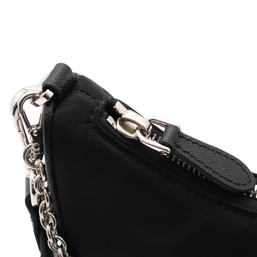 PRADA トライアングルロゴ Re-Edition 2005 リエディション チェーンバッグ 2WAY ショルダーバッグ ナイロン NERO 黒 ブラック | PRADA | 04