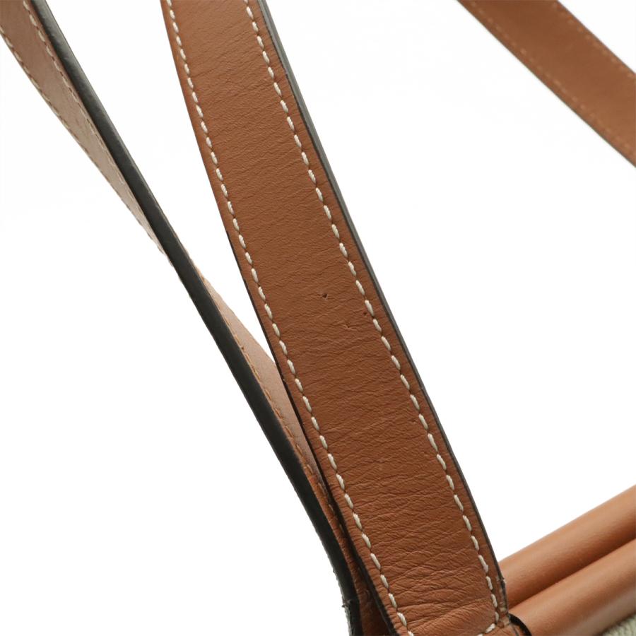 LOEWE ロエベ クッショントート ミディアム アナグラム トートバッグ ショルダーバッグ 肩掛け キャンバス レザー ライトグリーン | LOEWE | 04