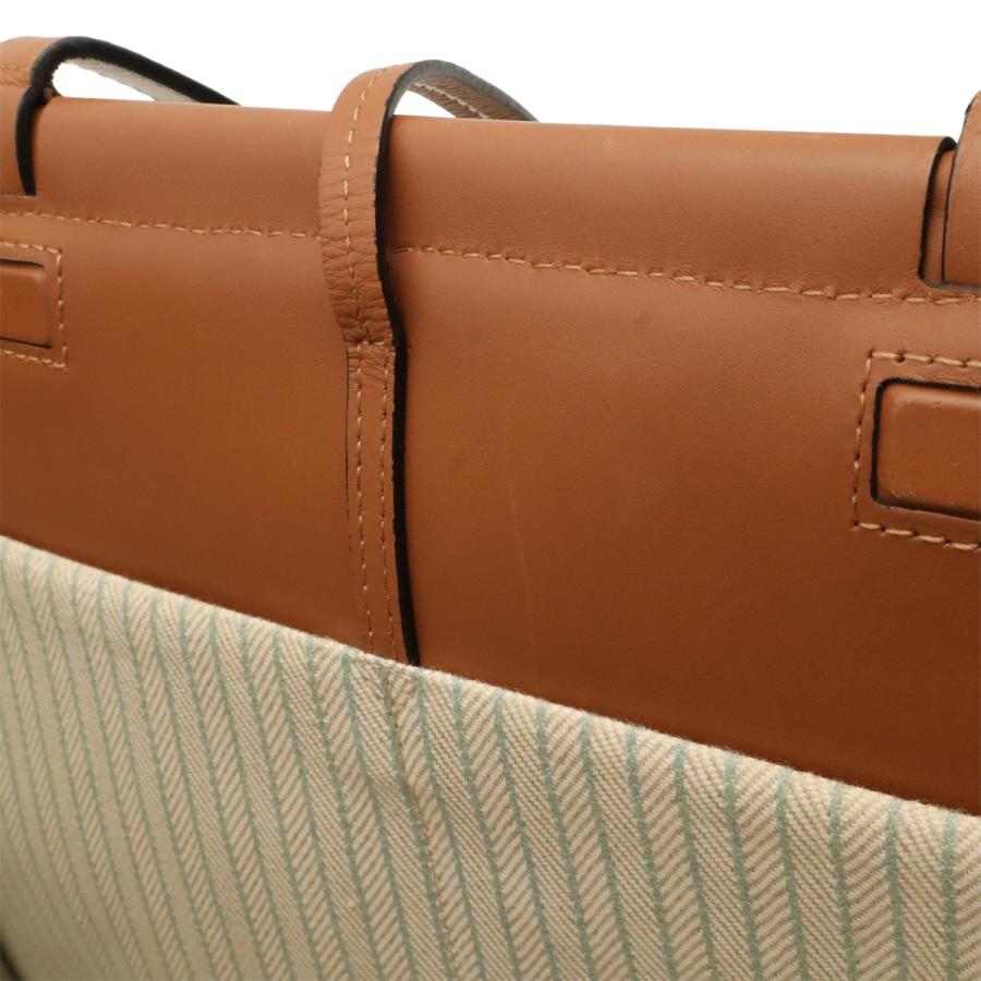 LOEWE ロエベ クッショントート ミディアム アナグラム トートバッグ ショルダーバッグ 肩掛け キャンバス レザー ライトグリーン | LOEWE | 07